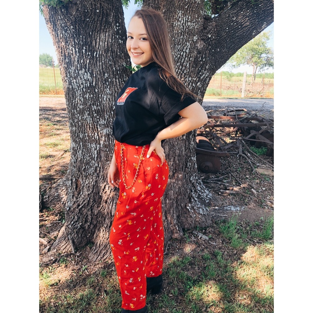 Vintage floral pants